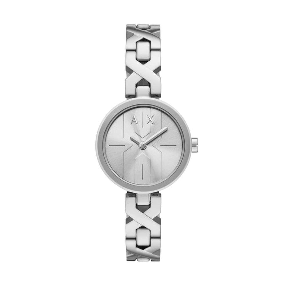 Armani Exchange Womens Fancy Stainless Steel Watch In Silver