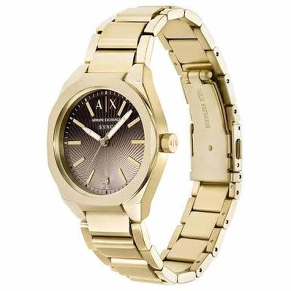 Armani Exchange Womens Stainless Steel Watch In Gold