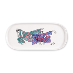 Carrol Boyes Platter Oval Dancing Girls White