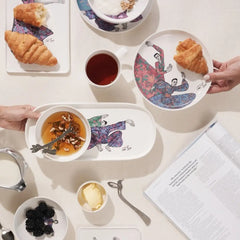 Carrol Boyes Platter Oval Dancing Girls White