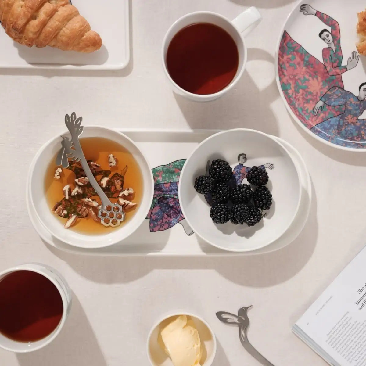 Carrol Boyes Snack Bowl Set Of 2 Dancing Girls White