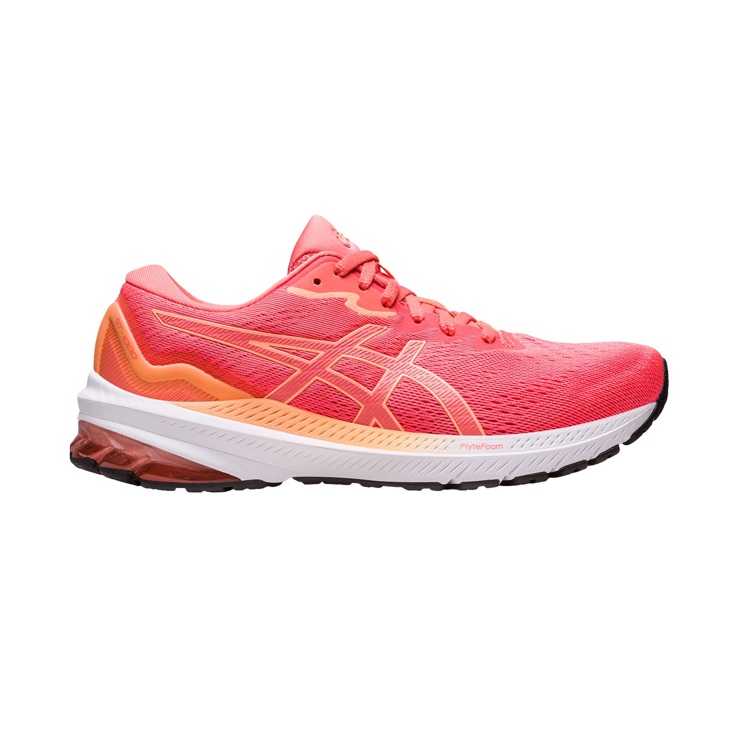 Asics Womens Gt 1000 11 Shoes In Blazing Coral/Papaya