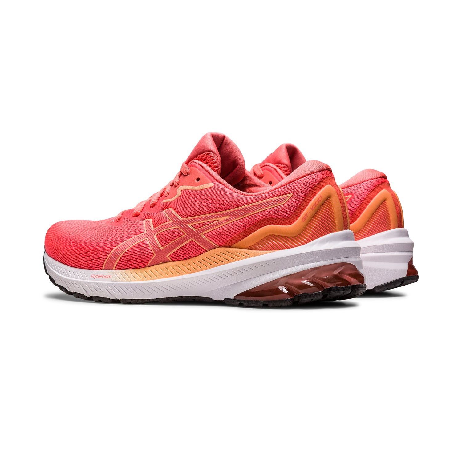 Asics Womens Gt 1000 11 Shoes In Blazing Coral/Papaya