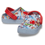Crocs Kids Avengers Clog Shoes In Grey & Blue
