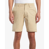 Rvca Mens Back In Hybrid Shorts In Khaki
