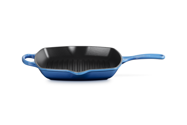 Le Creuset Signature Square Skillet Grill 26Cm Azure Blue