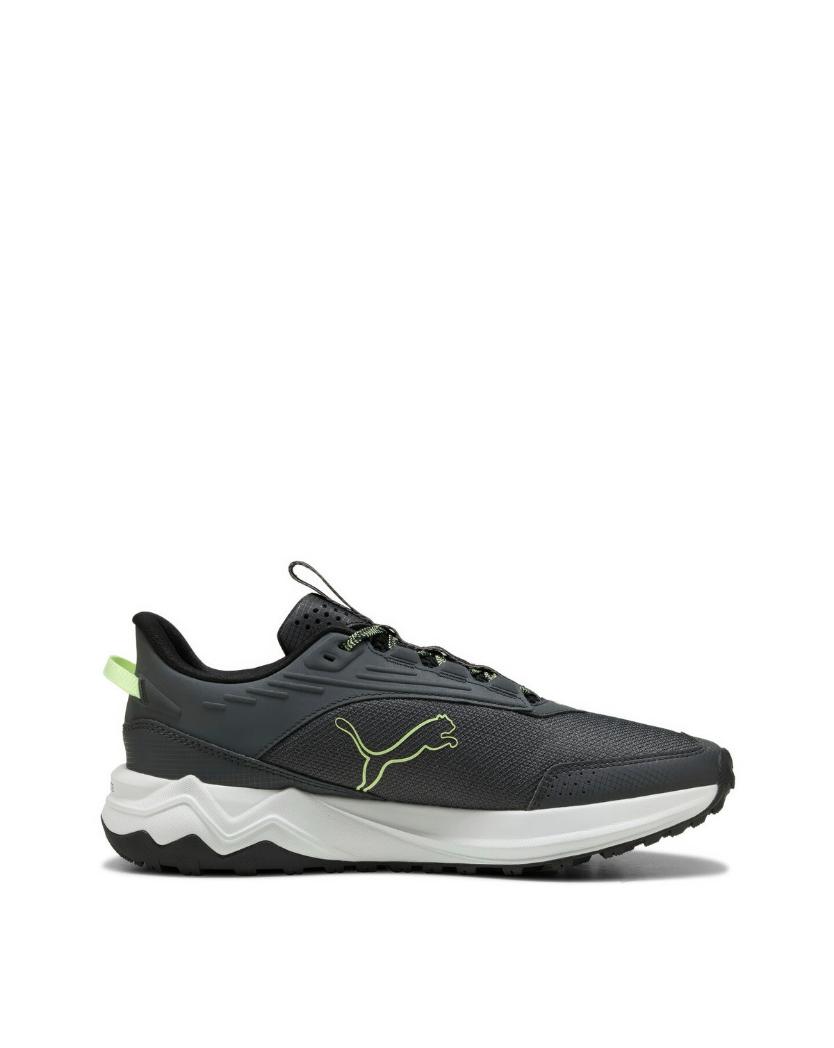 Puma Mens Extend Lite Trail Shoes In Grey/Lime