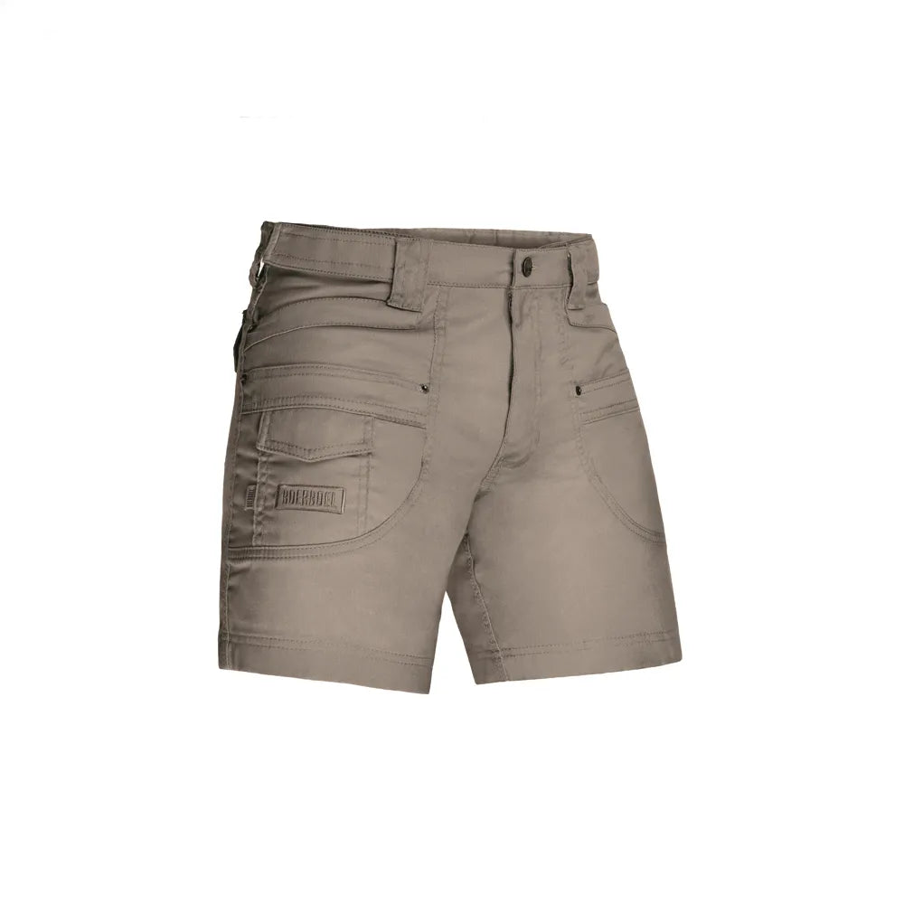 Boerboel Mens Adjustable Kalahari Shorts In Putty