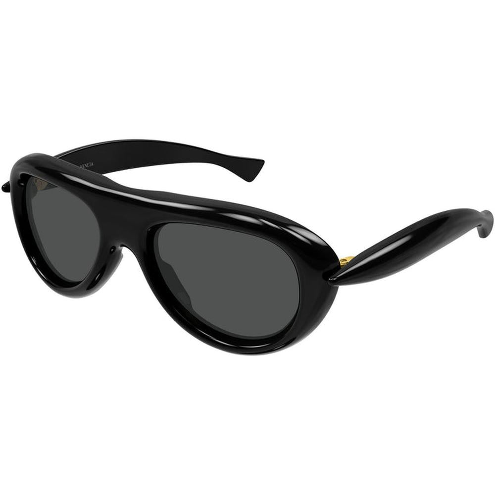 Bottega Veneta Circle Unisex Sunglasses In Black