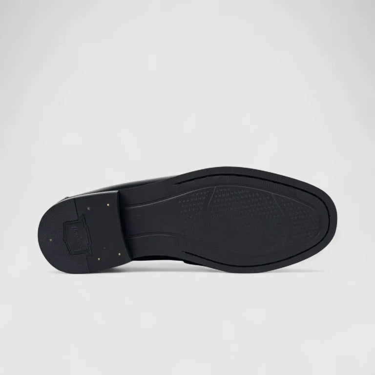 Florsheim Mens Berkley Flex Bit Leather Shoes In Black