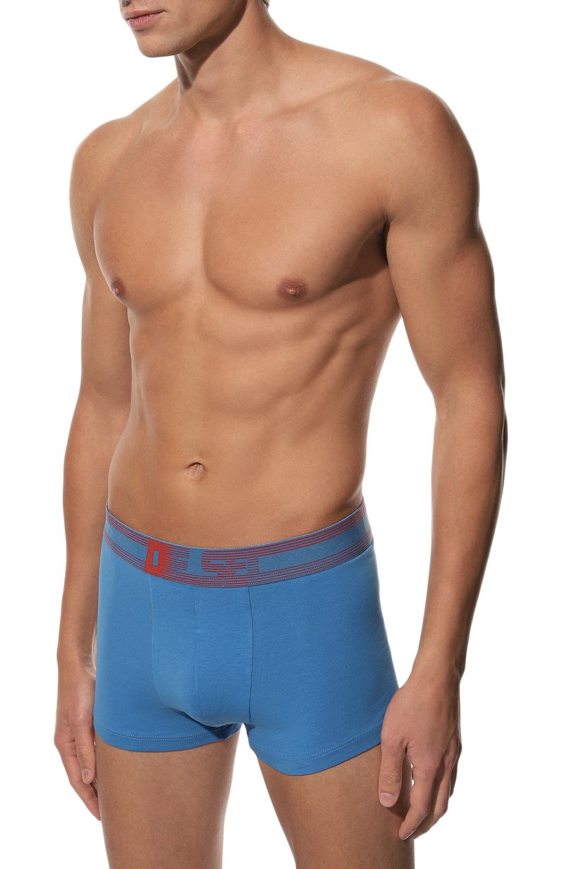 Diesel Mens M-Umbx Damien 3 Pack Boxers In Blue Multi
