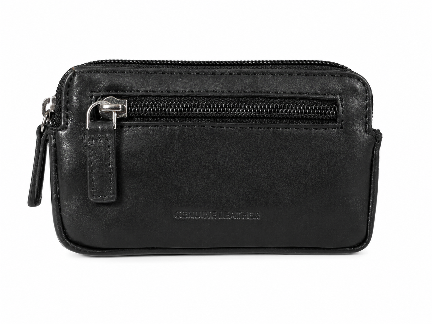 Lefel Mens Key Case/Coin Pouch In Black