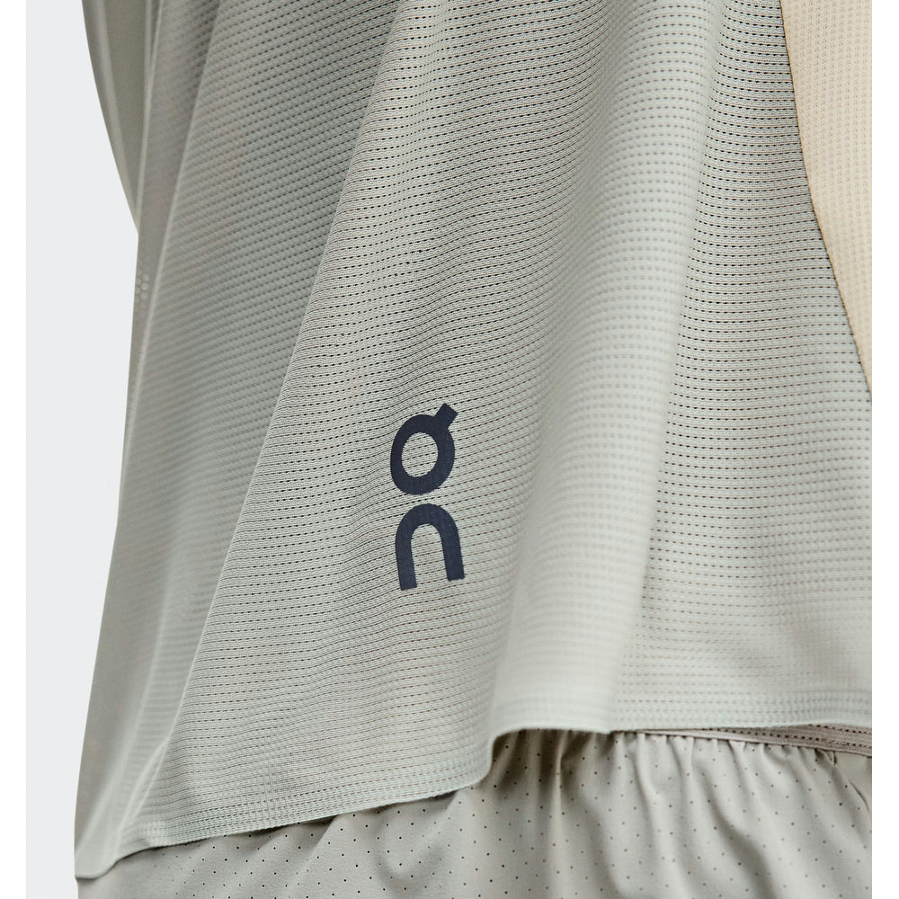 On Mens Performance Short Sleeves T-Shirt In Hare/Brume