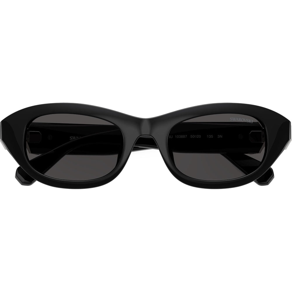 Swarovski Womens Sunglasses In Black/Dark Grey