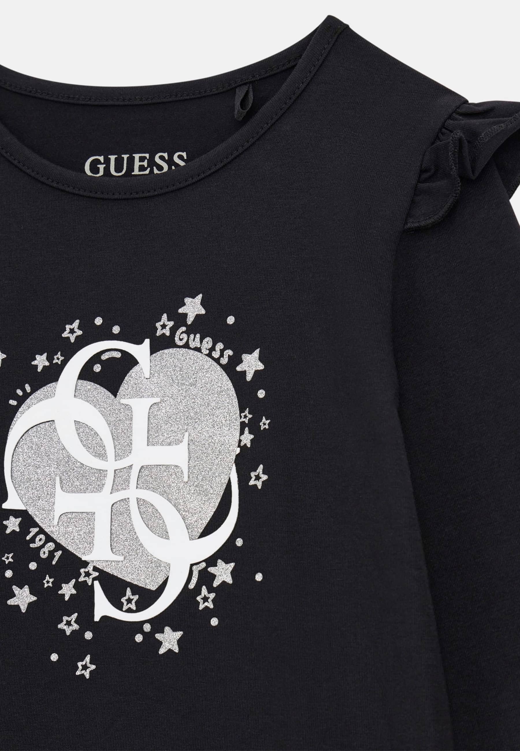 Guess Kids 2G Ls T-Shirt Black