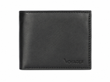 Voyger Mens Hunter Leather Tab Wallet In Black