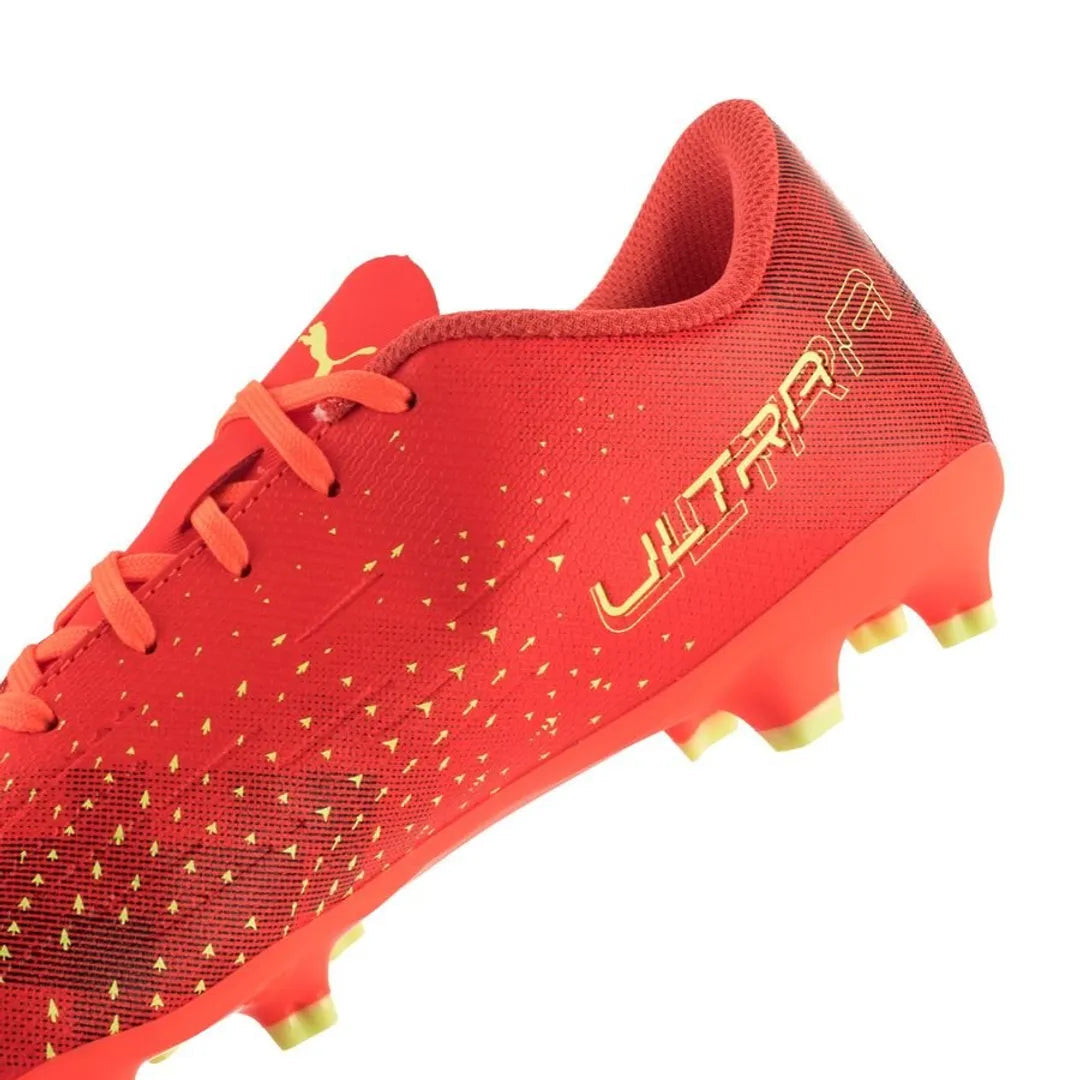 Puma Mens Ultra Play Fg/Ag Soccer Shoes In Coral/Fizzy Light/Black