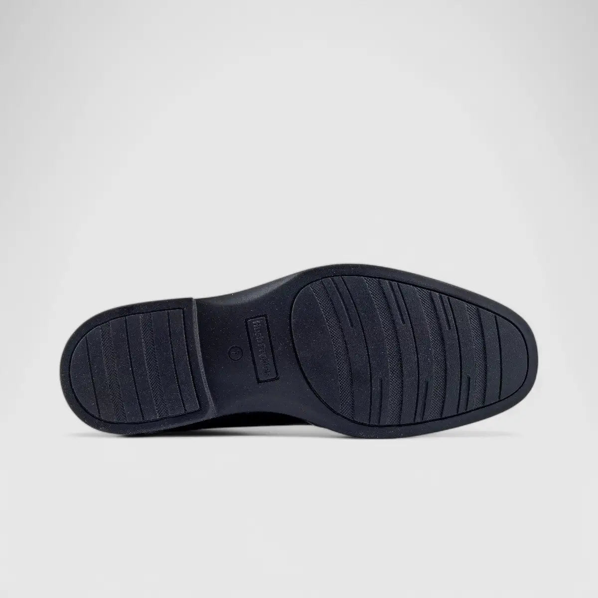 Hush Puppies Mens Thorpe Black Leather Shoes