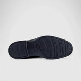 Hush Puppies Mens Thorpe Black Leather Shoes