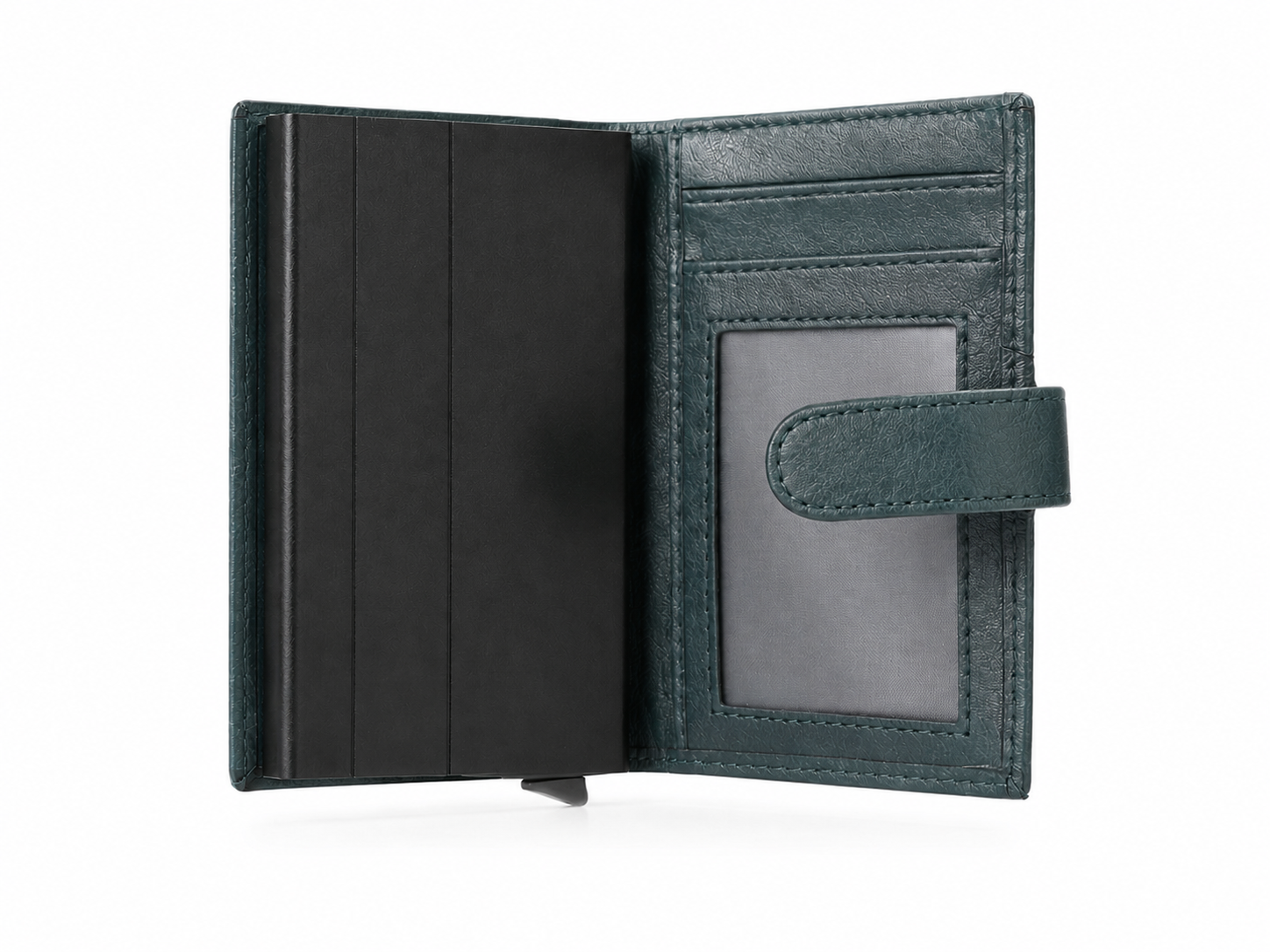 Bossi Mens Mechanism Wallet With Coin Pocket In Navy Buff