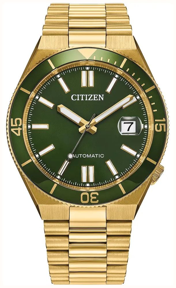 Citizen Mens Tsuyosa Shore Automatic Watch In Gold