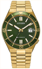 Citizen Mens Tsuyosa Shore Automatic Watch In Gold