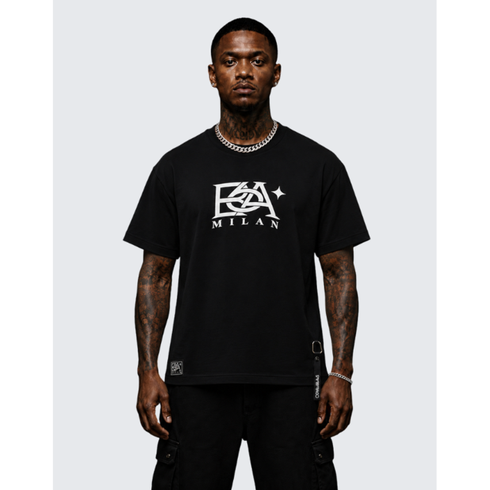 Covali Mens Flore T-Shirt In Black