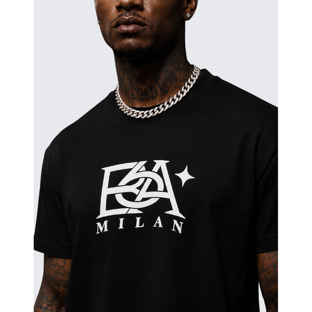 Covali Mens Flore T-Shirt In Black