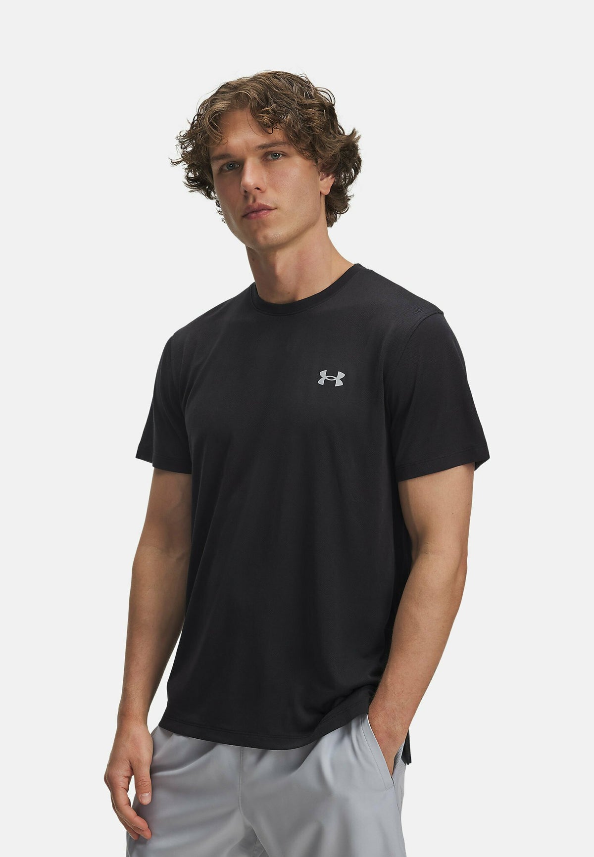 Under Armour Mens Launch Camo T-Shirt In Black