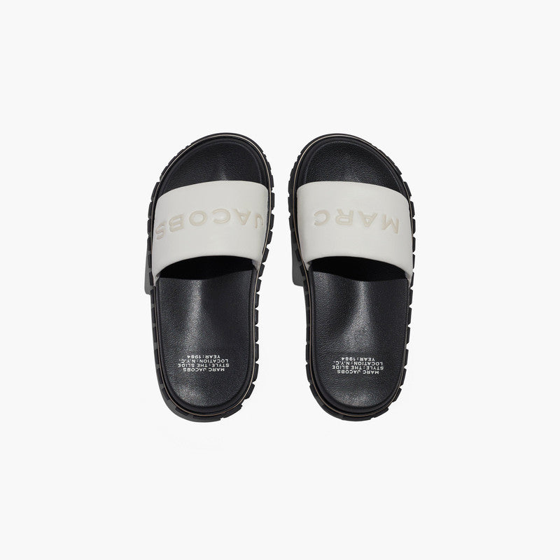 Marc Jacobs Womens The Slides in Black and White