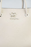 Sissyboy Debossed Print Tote Bag In Cream