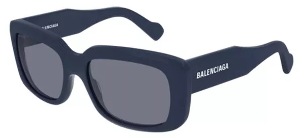 Balenciaga Square Frame Sunglasses In Blue
