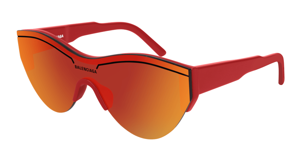 Balenciaga Sunglass Unisex Red Red BB0004S-003