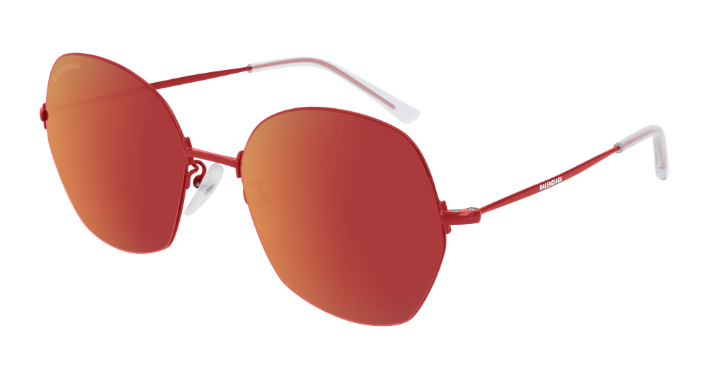 Balenciaga Sunglass Unisex Red Red BB0014S-003