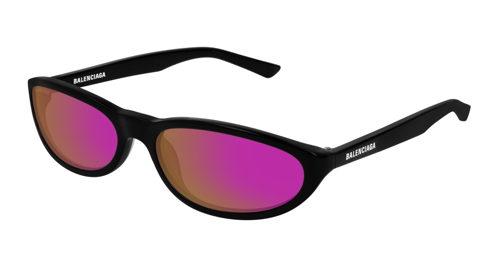 Balenciaga Sunglasses Unisex Black Violet Bb0007S-003