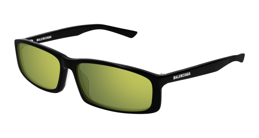 Balenciaga Sunglasses Unisex In Black Yellow Bb0008S-006