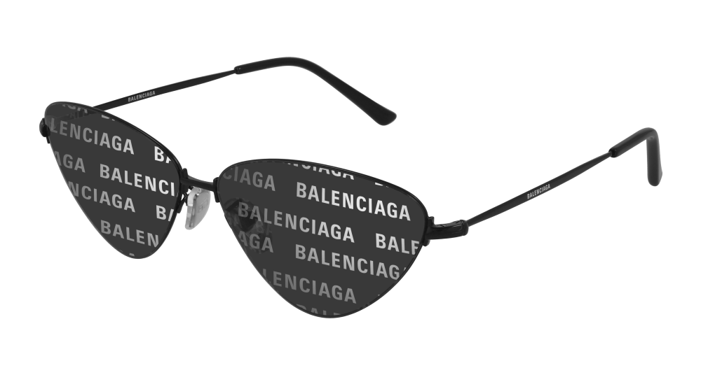 Balenciaga Sunglasses Unisex In Black Grey Bb0015S-010
