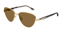 Balenciaga Sunglass Unisex Gold Havana Brown BB0011S-002