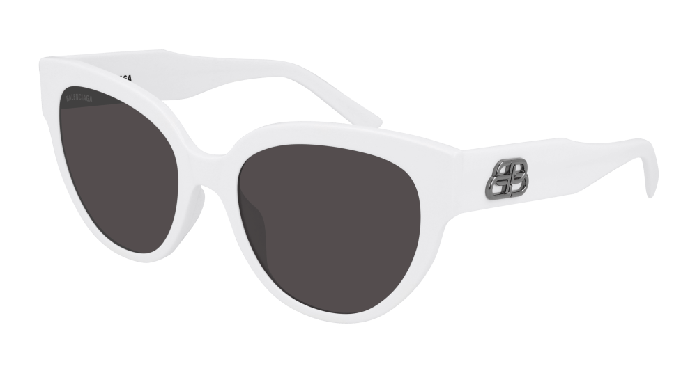 Balenciaga Sunglasses Womens In In White Grey Bb0050S-003