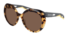 Balenciaga Sunglasses Woman Havana Grey Brown Bb0024S-008