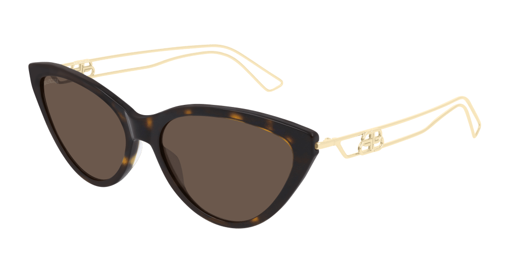 Balenciaga Sunglass Woman Havana Gold Brown BB0052S-001