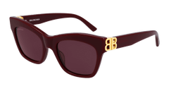 Balenciaga Sunglass Woman Burgundy Gold Red BB0132S-004