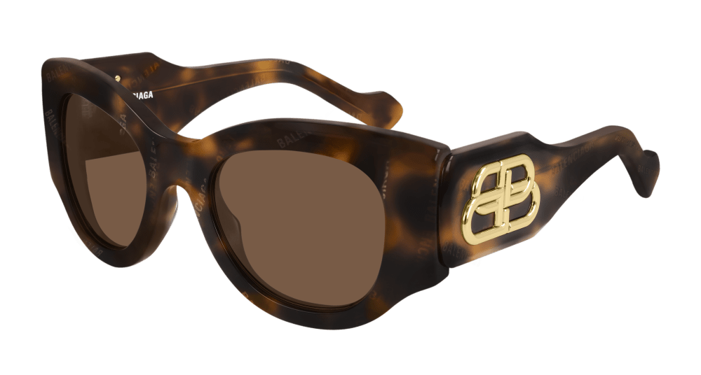 Balenciaga Sunglass Woman Havana Brown BB0070S-007