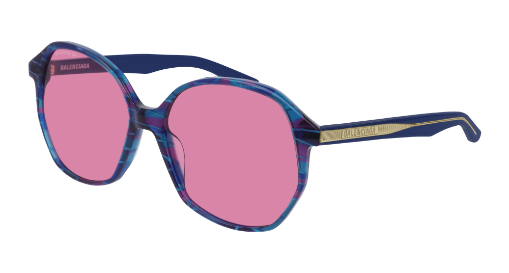 Balenciaga Sunglasses Woman Multicolor Crystal Pink Bb0005S-003