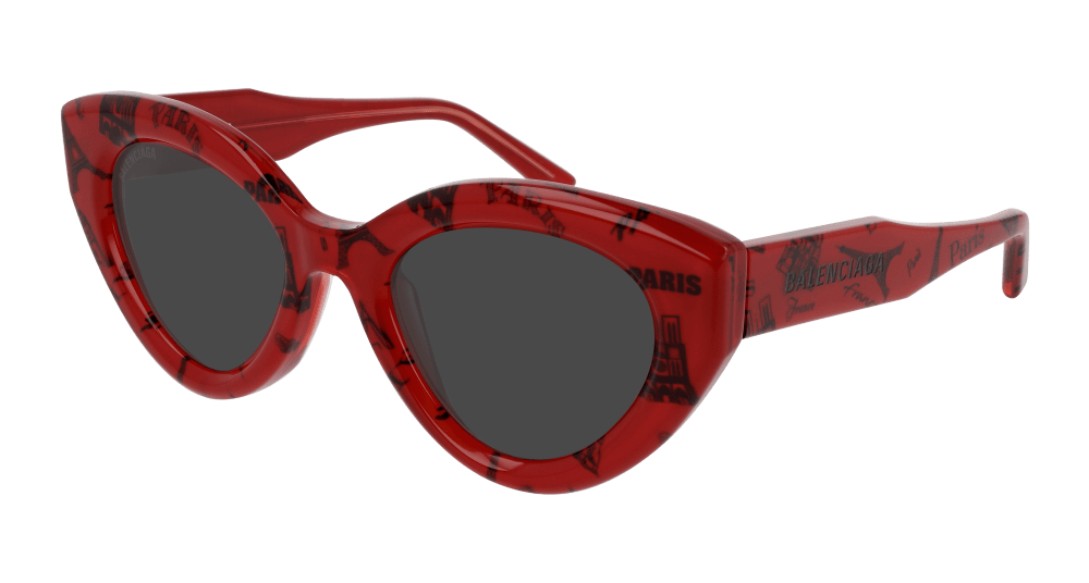 Balenciaga Sunglass Woman Red Grey BB0073S-003