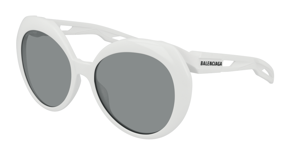 Balenciaga Sunglasses Woman White Grey Bb0024S-003