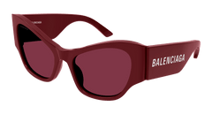 Balenciaga Sunglasses Woman Burgundy Red Bb0259S-006