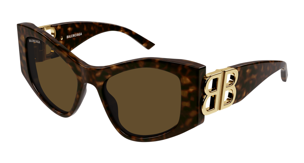 Balenciaga Sunglasses Womens In In Havana Brown Bb0287S-002