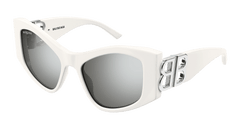 Balenciaga Sunglasses Womens In In White Silver Bb0287S-006