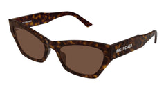 Balenciaga Sunglasses Womens In Havana Brown BB0447S-002